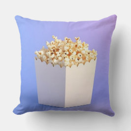 Popcorn in een witte badkuip kussen