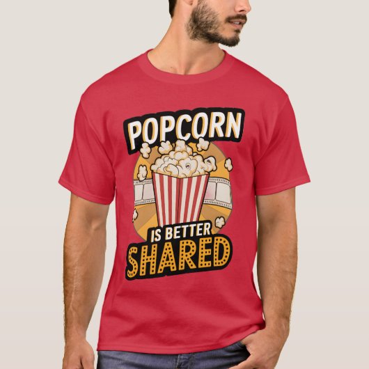 POPCORN IS BETTER SHARED meisje T-shirt (Voorkant)