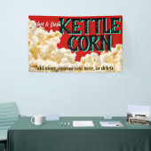 Popcorn Kettle Corn Business Festival Adverteren Spandoek (Beurs)