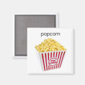 Popcorn koelkast Magnet Magneet (Voorkant / Achterkant)