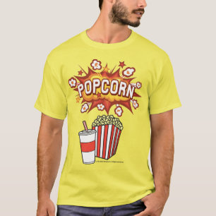 *POPCORN* Logo en grafische T-shirt