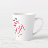 Popcorn Love Funny Pun Latte Mug (Droite)