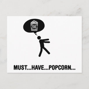Popcorn Lover Briefkaart