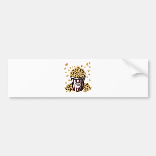 Popcorn Lover Bumpersticker (Voorkant)