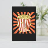 Popcorn Lover Popcorns Food Eater Graphic RSVP Kaartje (Staand voorkant)