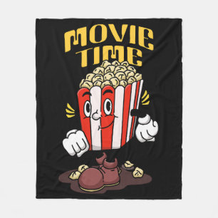 Popcorn Mascotte Cartoon Fleece Deken