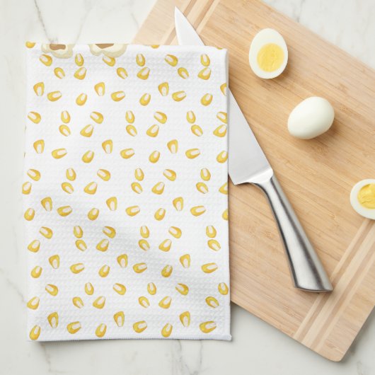 Popcorn met gesmolten boter theedoek (Quarter Fold)