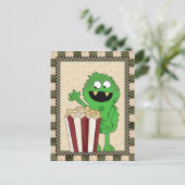 Popcorn Monster ajouter des mots carte postale (Debout devant)