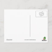 Popcorn Monster ajouter des mots carte postale (Dos)