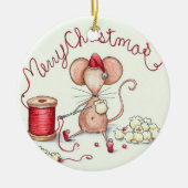 Popcorn Mouse Ornament (Voorkant)