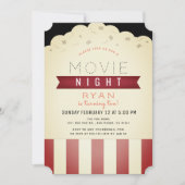 Popcorn Movie Night  Boy Verjaardag Kaart (Voorkant)