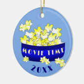 Popcorn Movie Time  Keramisch Ornament (Links)