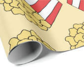 Popcorn naadloos patroon.  handgetekende cadeaupapier (Rol Hoek)