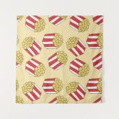 Popcorn naadloos patroon. handgetekende wandkleed (Voorkant (horizontaal))