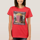 Popcorn N'importe qui femme rouge profond T-shirt (Devant)