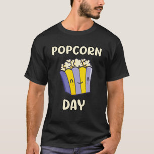 Popcorn ontwerp nationale dag popcorn overs t-shirt