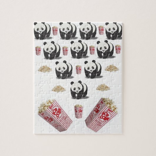 Popcorn Panda Bear Jigsaw Puzzle Daisy (Vertical)