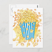 POPCORN_PARTY BRIEFKAART (Voorkant / Achterkant)