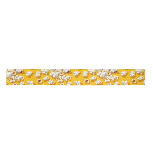 Popcorn Pattern on Yellow Background Lint (Voorkant)