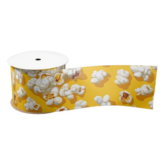 Popcorn Pattern on Yellow Background Lint (Spoel)