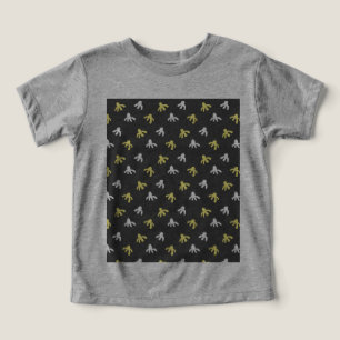Popcorn Peuter T-Shirt (Grijs & Boter Geel)