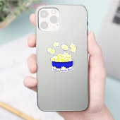 Popcorn Popping Maand Sticker (Telefoon)