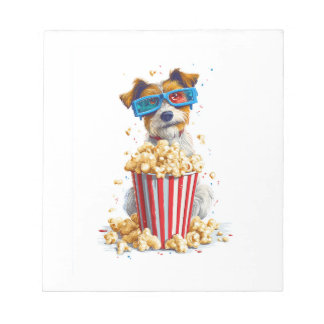 Popcorn Pup � Movie Night Dog Notitieblok