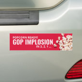 Popcorn Ready! GOP-implosie in 3, 2, 1 ... Bumpersticker (Op auto)