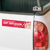 Popcorn Ready! GOP-implosie in 3, 2, 1 ... Bumpersticker (Op Truck)