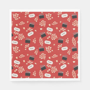 Popcorn Retro Film Cinema Servet