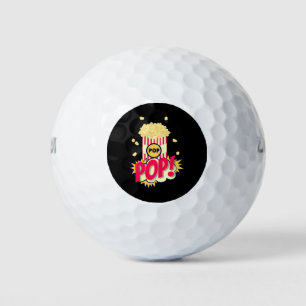 Popcorn Retro Funny Golfballen