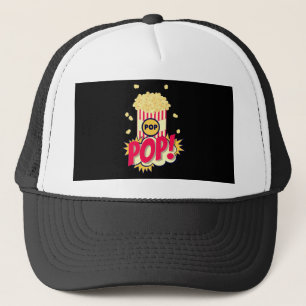 Popcorn Retro Funny Trucker Pet