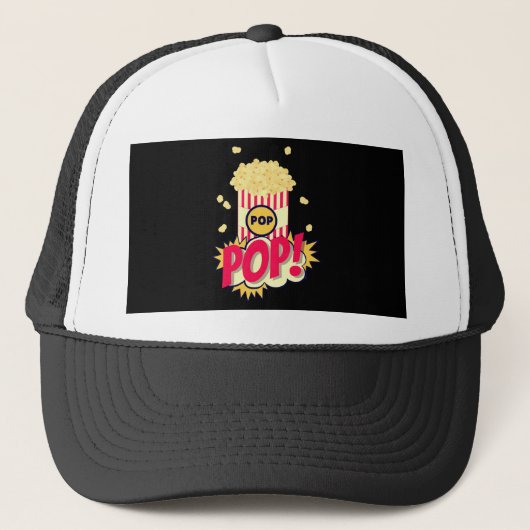 Popcorn  Retro Funny Trucker Pet (Voorkant)