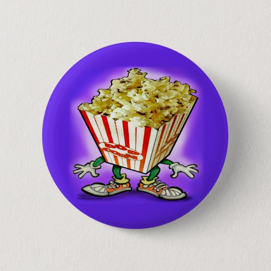 Popcorn Ronde Button 5,7 Cm (Voorkant)