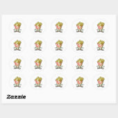 Popcorn Ronde Sticker (Vel)