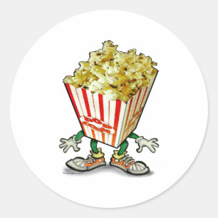 Popcorn Ronde Sticker