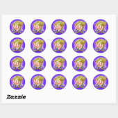 Popcorn Ronde Sticker (Vel)