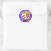 Popcorn Ronde Sticker (Tas)