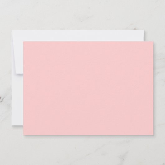 Popcorn Roze Flat Kaart Dank u (Achterkant)