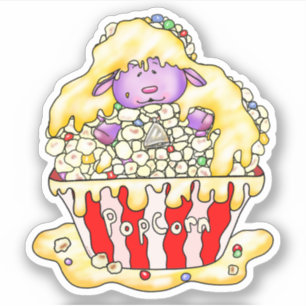 Popcorn Sheep Sticker
