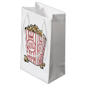 Popcorn Snack Gift Bag Klein Cadeauzakje (Achterkant Gekanteld)