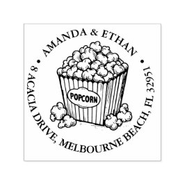 Popcorn Snack Thema Zelfinktende Stempel