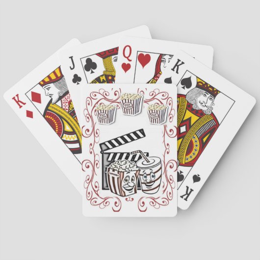 Popcorn-speelkaartdecker Speelkaarten (Achterkant)