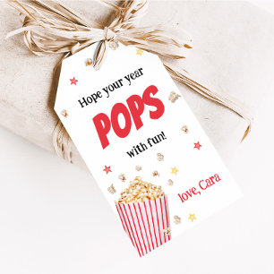 Popcorn Terug naar School Favoriete Tags Cadeaulabel