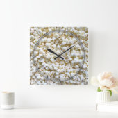 Popcorn texture Photography Vierkante Klok (Huis)