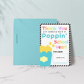 Popcorn Thème Enseignant de fin d'année Carte de r