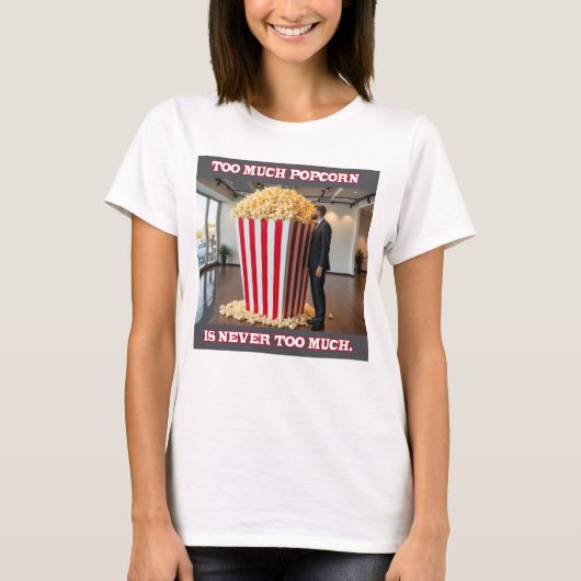 Popcorn Toutes les femmes blanc T-shirt (Devant)