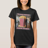 Popcorn Toutes les femmes noir T-shirt (Devant)