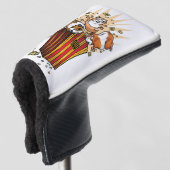 Popcorn van cavia's golfheadcover (3/4 voorkant)