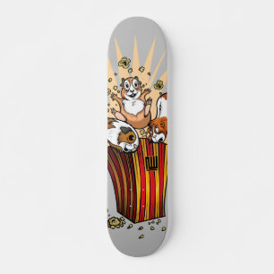 Popcorn van cavia's skateboard